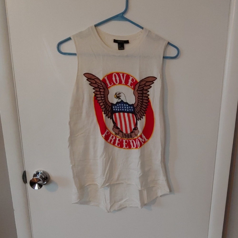 Forever 21 White Tank Top